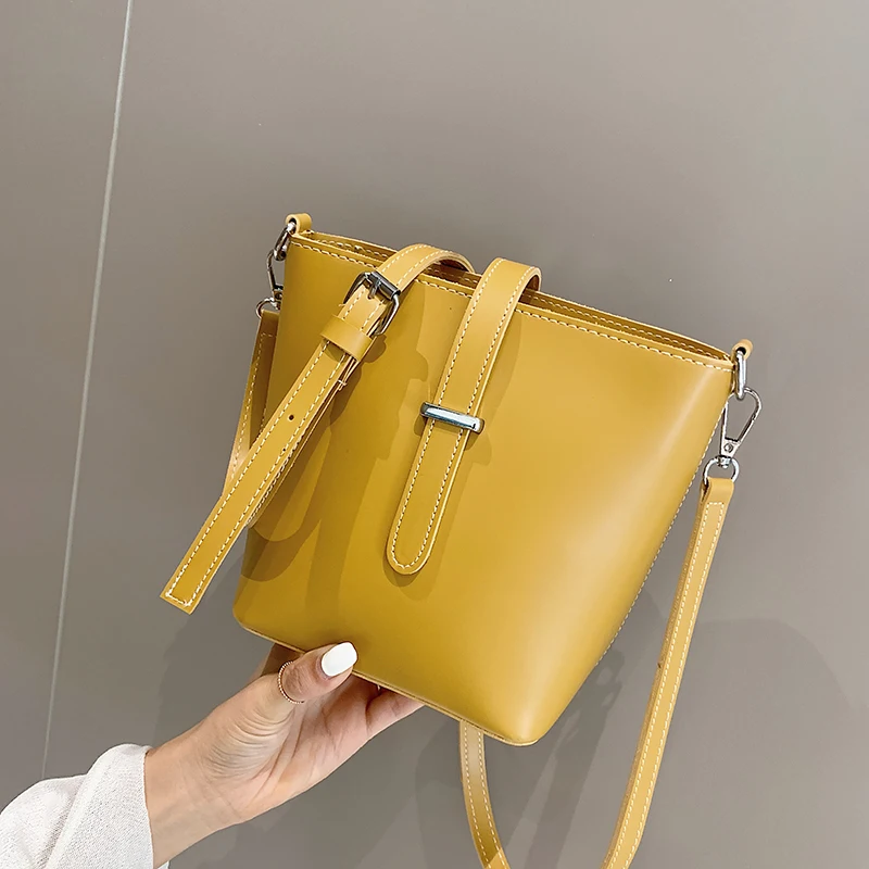 

Fashion Small Bucket Bag Women Shoulder Crossbody Bag Women'S Mini Handbag Female Cute Bags Yellow Green Pink Black