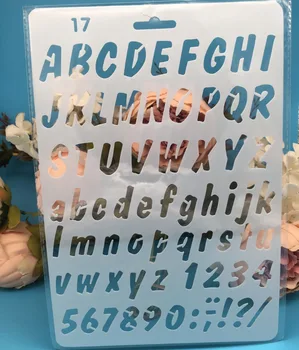 

27cm New Alphabet Letters 5 DIY Craft Layering Stencils Painting Scrapbooking Stamping Embossing Album Paper Card Template