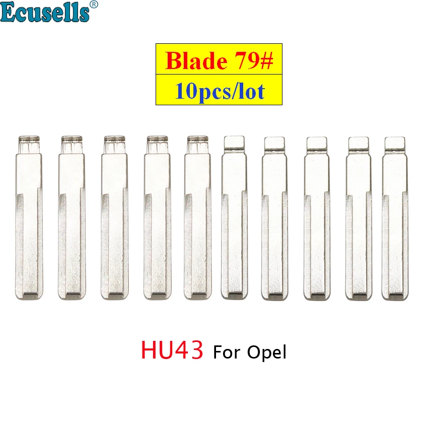 

10PCS/lot Universal Flip Remote Key Blade 79# Car Key Blank For Vauxhall Opel With Left Groove NO. 79 HU43 fly key