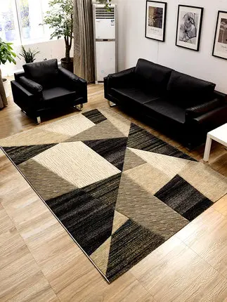 

Simple modern living room coffee table bedroom carpet Nordic geometric full shop household bedside blanket coffee table pad thic