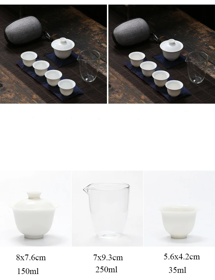 TANGPIN керамические чайники gaiwan чайные чашки китайский чайный набор портативный чайный набор для путешествия с сумкой для путешествий