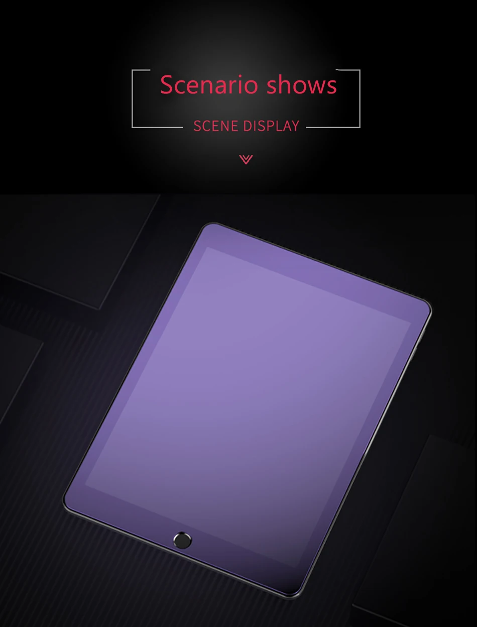 Защитная пленка для экрана ACCEZZ с защитой от синего света, светильник и HD закаленное стекло, для Apple Ipad Mini 1 2 3, полное покрытие экрана, Защитная пленка для планшета