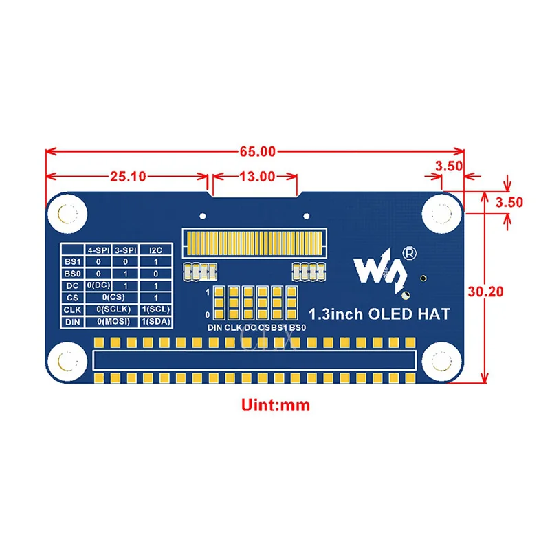 Raspberry Pi 3 Model B zero w 1,3 дюймов oled lcd 1,3 дюймов lcd