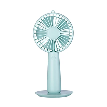 LUCOG мини-портативный вентилятор карманное зеркало Misting персональный охлаждающий вентилятор с мягким ветром и ультра-тихий для путешествий домашнего офиса - Цвет: Зеленый