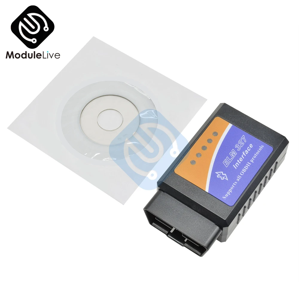 Digimotor real ELM327 V1.5 Bluetooth OBD2 ELM 327 в 1,5 OBDII считыватель кодов диагностический инструмент мини сканер OBD 2 Автомобильный диагностический инструмент