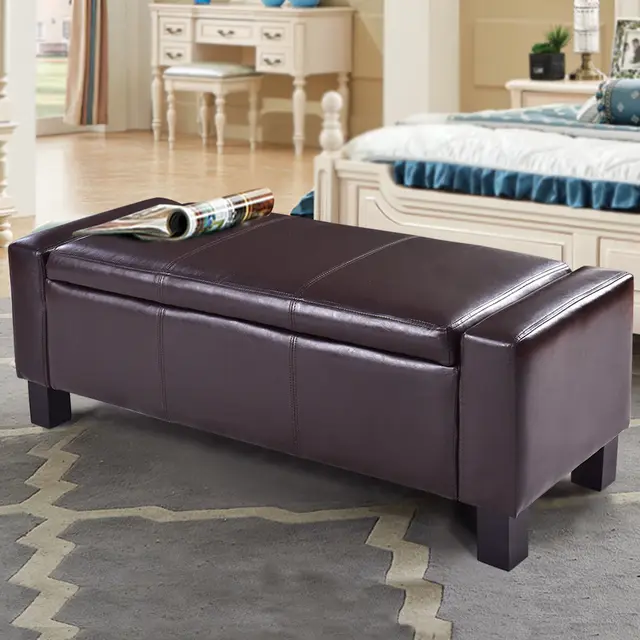 Giantex 43 Modern Storage Ottoman Pu Leather Sofa Bed Bench Giantex 43 Modern Storage Ottoman Pu Leather Sofa Bed Bench Footstool Living Room Organizer
