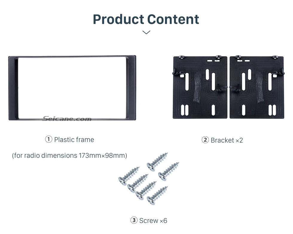 Seicane Двойной Дин Радио фасции рамка Крышка отделка монтажный комплект для Subaru Forester Impreza XV WRX