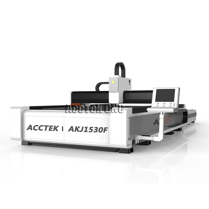 Цзинань acctek 5*10 футов Размер 1500 Ватт волоконный лазерный резак металлический лист