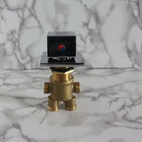 Square handle Brass switch valve for Bathtub faucet shower mixer Bath faucet control valve Split five-hole cylinder side faucet 2