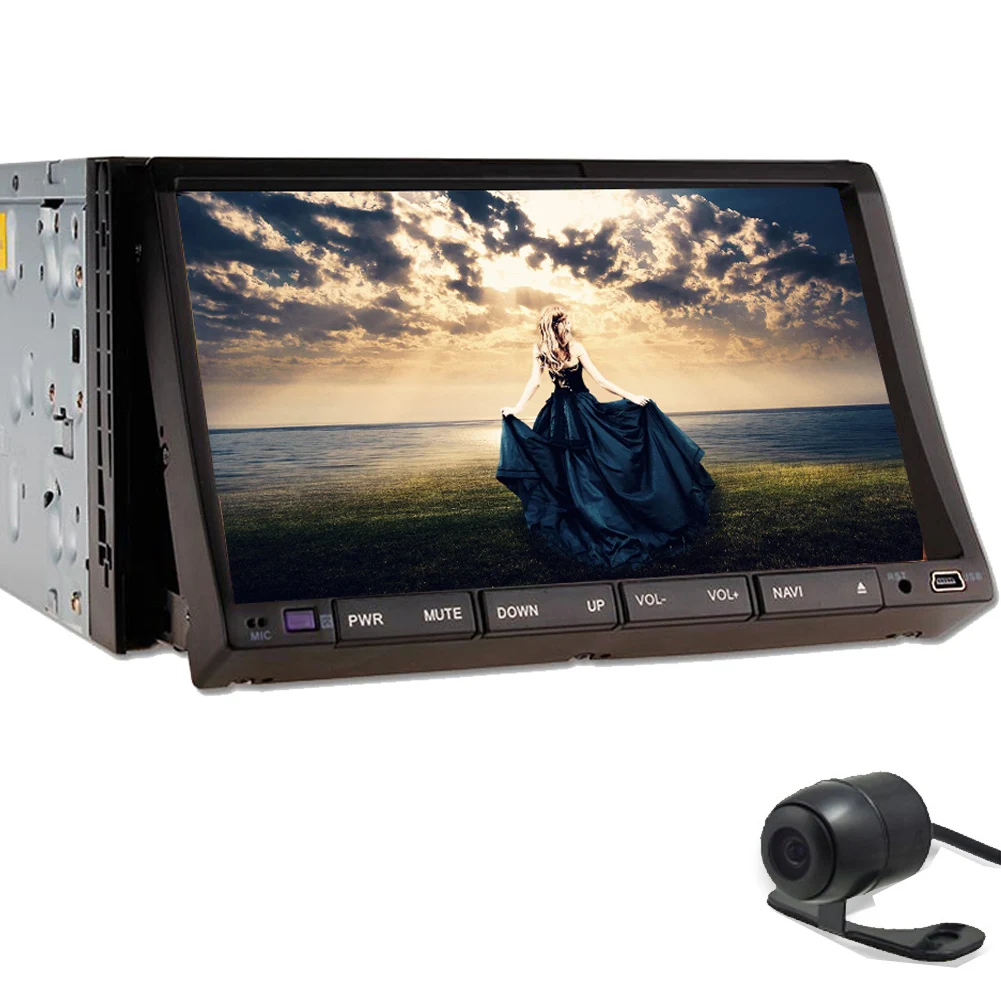 Top IPod Car DVD Player FM Autoradio AMP Auto Logo Electronics Touchscreen Music 7" GPS Stereo Audio Radio SD MP5 MP4 1