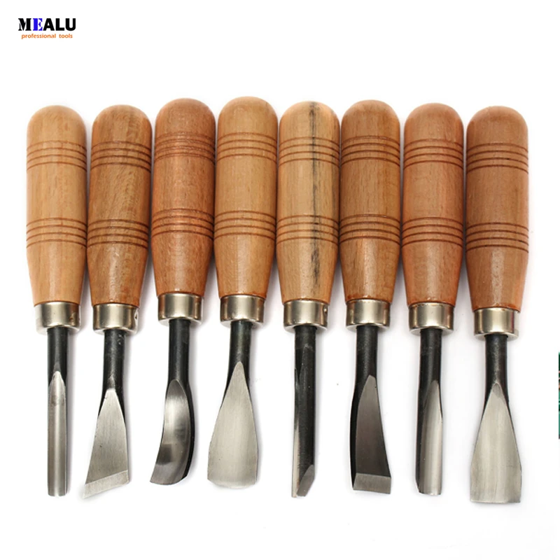 Cincel para tallar madera, cuchillo para tallar madera, herramientas de  mano para cuero, 8 Uds.|Cincel| - AliExpress