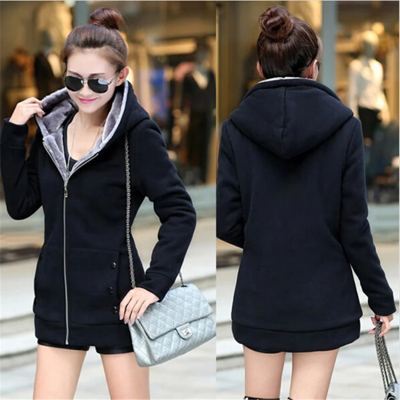2016 Autumn Winter Women Hoodies Cotton Zip-up zipper Solid Full-Sleeve Hooded Casual Hoodies Sweatshirts Plus Size S-4XL.WH0210 2016 Autumn Winter Women Hoodies Cotton Zip-up zipper Solid Full-Sleeve Hooded Casual Hoodies Sweatshirts Plus Size S-4XL.WH0210