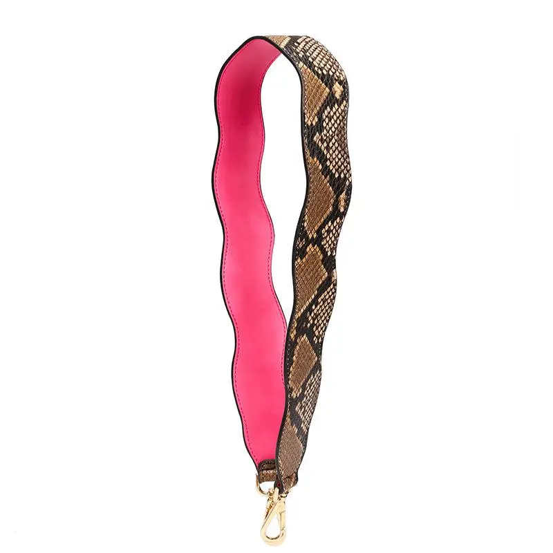 Красочные Для женщин сумка кожаный ремешок плечевой ремень для сумки со змеиным узором ремни, сумки аксессуары широкий кошелек, ручка Запчасти - Цвет: 3