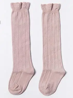Новые весенне-летние гольфы детские кружевные носки детские однотонные хлопковые чулки гетры для девочек - Цвет: purple