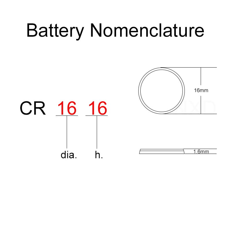 CR1616 SIZE