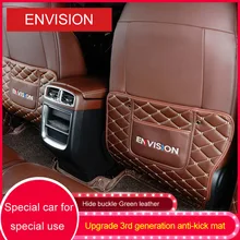 QHCP кожаный протектор заднего сиденья автомобиля Анти Удар детский коврик авто сиденье защитный анти-удар коврик подходит для Buick envision