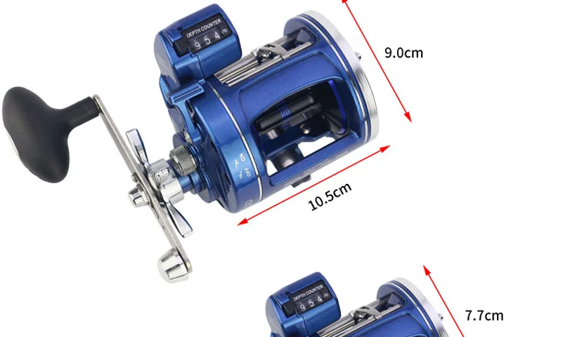 YUYU цифровая Приманка литья Рыболовная катушка счётчик в ногу троллинг катушка соленой воды 3000 Левая Правая морская Рыболовная катушка Приманка металлическая катушка