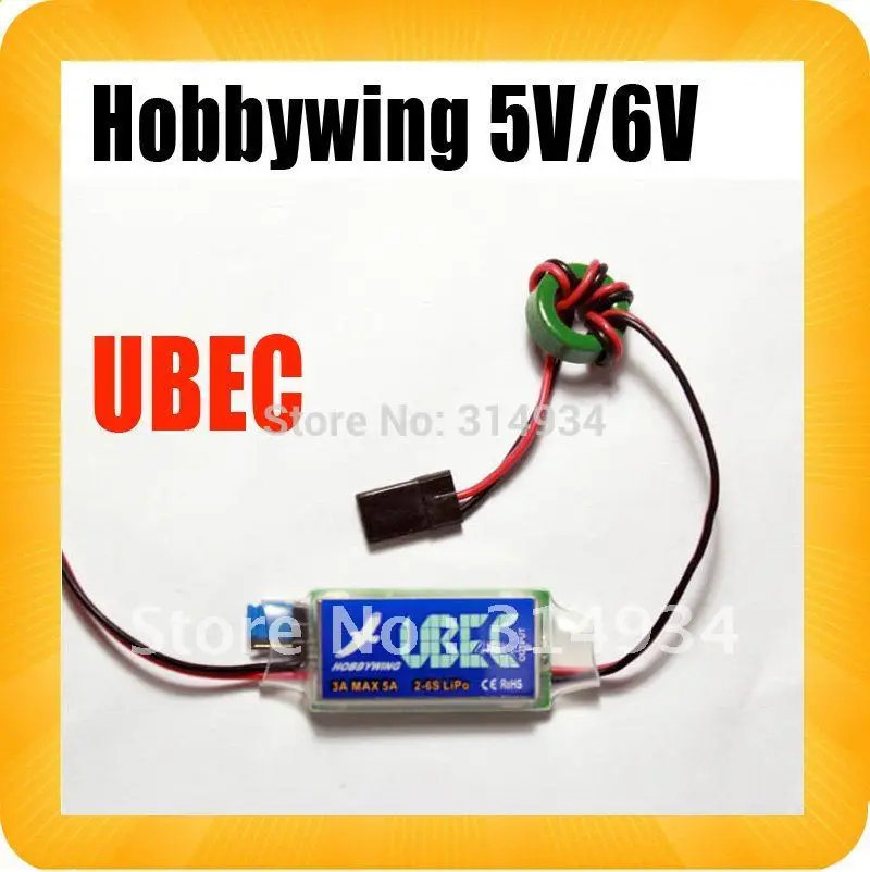 10 шт./лот щеточный электронный регулятор скорости Hobbywing 5V 6V переключаемый