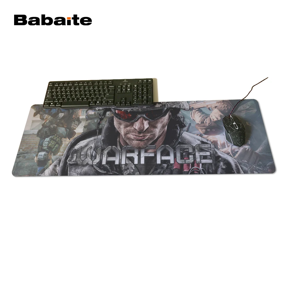 Babaite профессиональная мышь игровой коврик Warface с большим размером 900x300x2 мм плюс более толстый настольный ноутбук компьютер