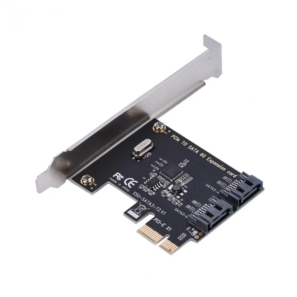 1X 4X 8X 16X PCI E карты Express к SATA 3 0 2 порта III 6 Гбит/с расширительные платы адаптера