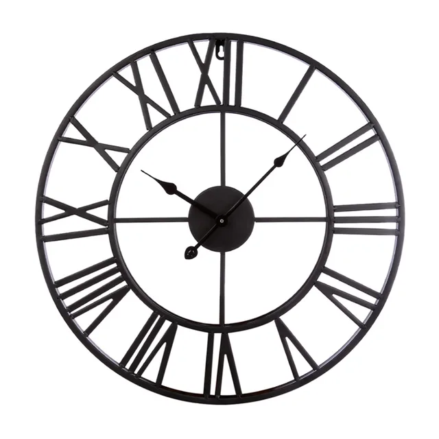 Homingdeco 20 inch large wall clocks for the living room Home Decor vintage Iron Hollowed-Out Hanging Clock Simple Wall Clock