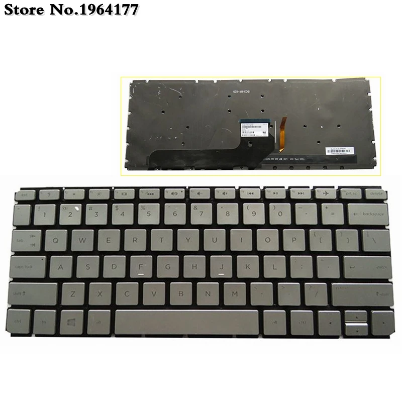 

US keyboard FOR HP ENVY 13-D 13-D024 d04 d010nr d061sa d007TU 13-D 13-D051tu d102tu d056tu TPN-C120 with backlit SILVER