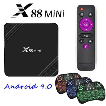 

X88 mini Smart TV box Android 9.0 2G 16G RK3318 Quad-Core WiFi 4K Google Play Store Media Player Set-top Box PK X96 mini TX3 min