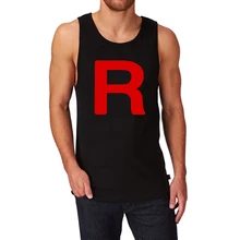 Loo show Team Rocket Inspired "R" 80 s хлопковая забавная майка для мужчин