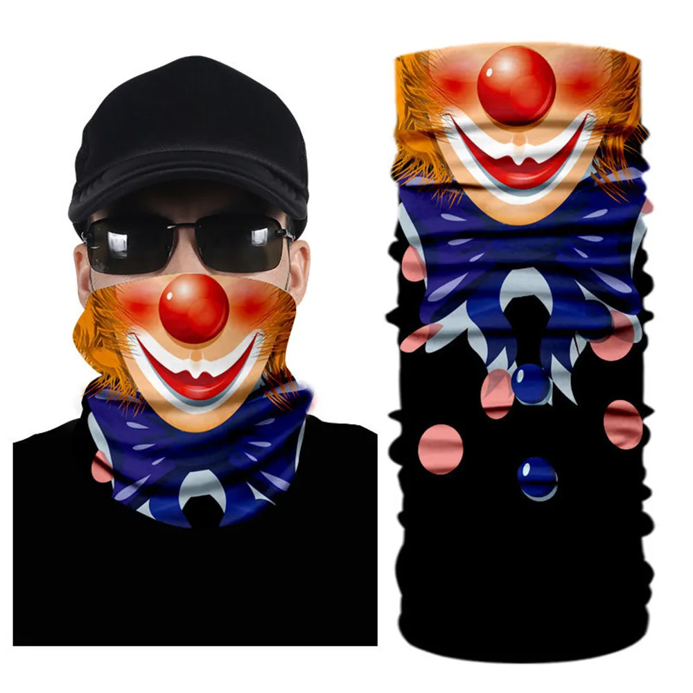 Открытый Мотоцикл Балаклава для нанесения маски на лицо щит утеплитель унисекс Ужасный Череп Корона дизайн Хэллоуин рот мото маска байкера