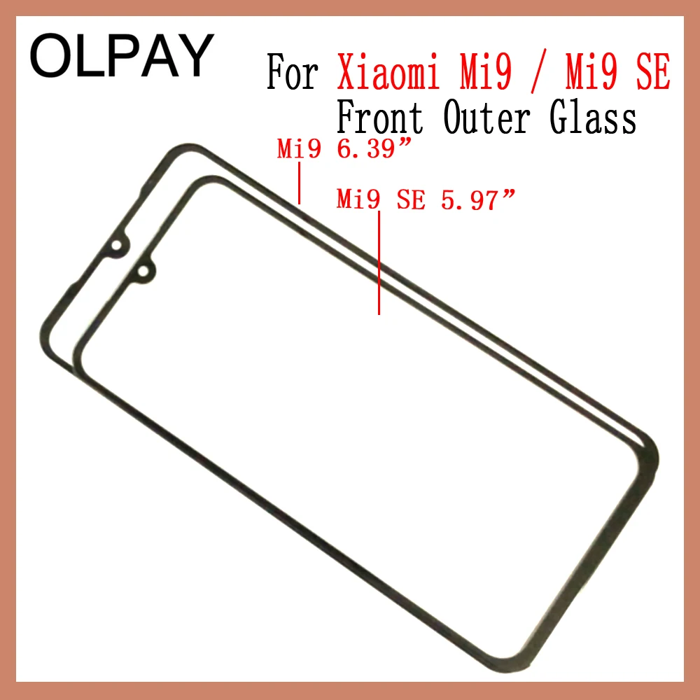 Новинка для Xiao mi 9 mi 9 SE mi 9 Lite mi 9T mi 9T Pro Панель переднее внешнее стекло Сенсорная панель экрана для замены деталей без ЖК-дигитайзера