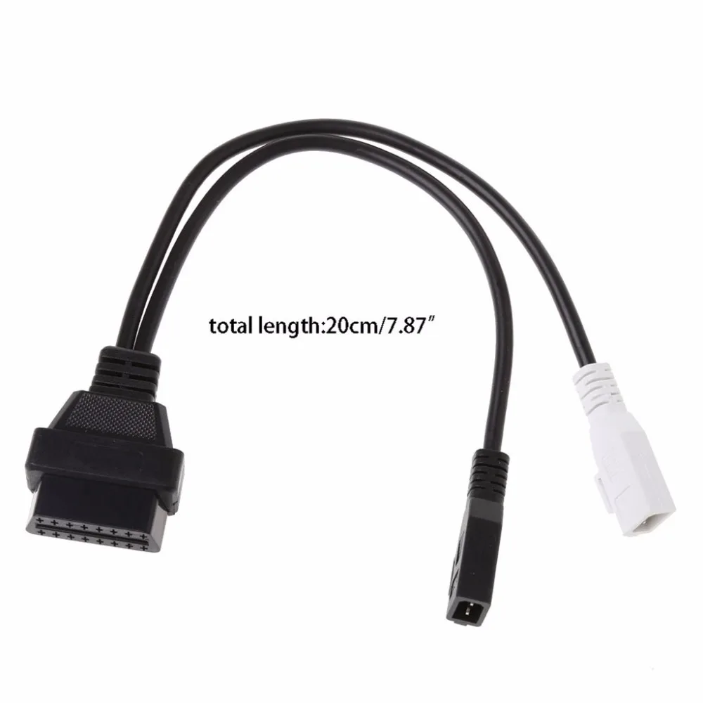 Новый 2X2 pin на 16 Pin Женский OBD2 Диагностический соединительный кабель с адаптером