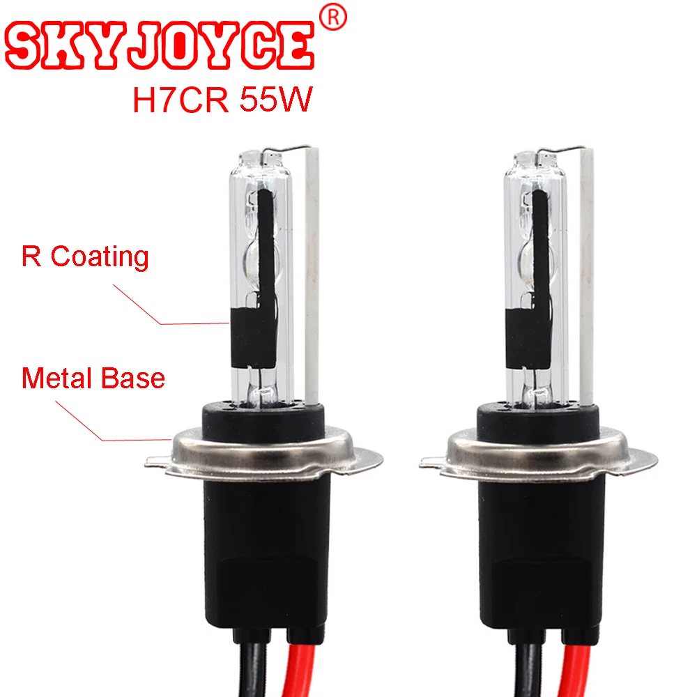 SKYJOYCE AC 55W hid xenon H7CR kit 4300K 8000K 6000K 5000K H7CR H7RC kit hid short tube 40MM H7R-H7C metal car external lamp (2)