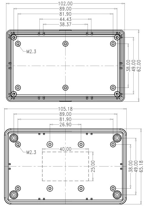 plastic enclosure for electronics control box szomk diy enclosure junction box plastic housing small abs instrument enclosure distribution box black plastic box enclosure electronics case   (1).jpg