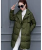 Parka longue à revers, nouveau design à la mode, grande taille, noir, vert militaire et rouge vin, 2022 ► Photo 1/6