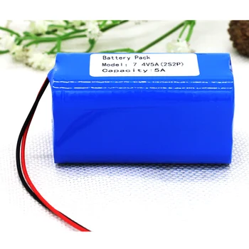 

KLUOSI 7.4V/8.4V 2S2P 5000mAh Battery Pack 18650 Battery 5Ah Rechargeable Battery for Bicycle Headlights/CCTV/Camera/Electric