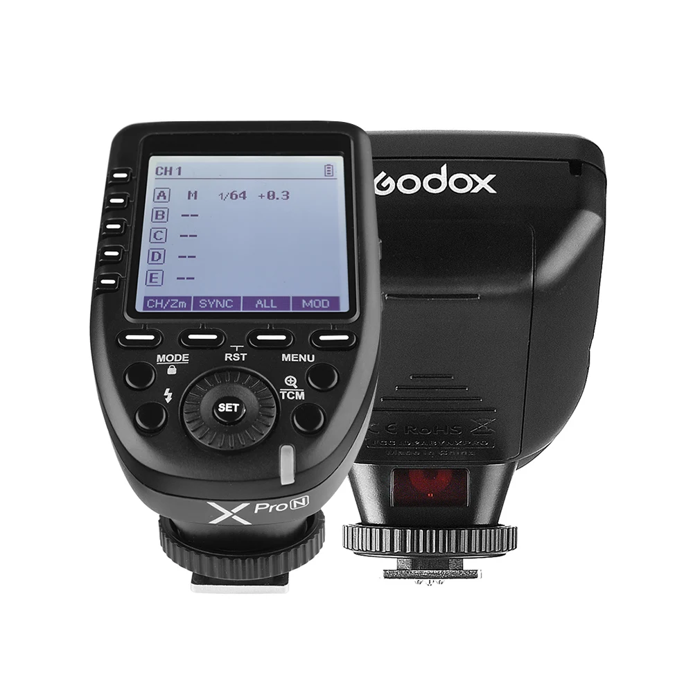 Godox Xpro-Ni-ttl Flash Trigger передатчик с большим ЖК-экраном 2,4G беспроводной для камер Nikon серии для Godox вспышки