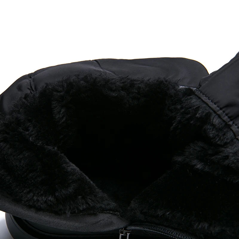 AIMEIGAO High Quality Warm Fur Snow Boots Women Plush Insole Waterproof Boots Platform Heels Red Black Winter Women Boots