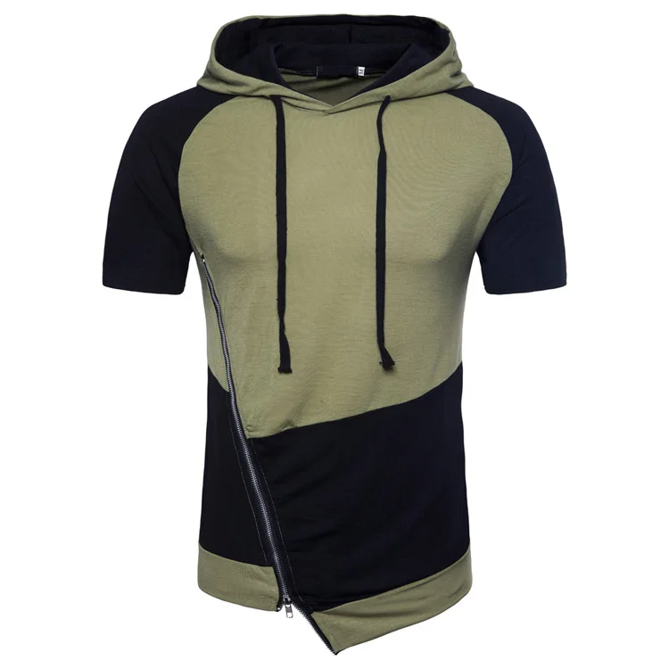 

HOT 2019 Outdoorspring summer sports Jogging oblique Zipper patchwork hip hop street dance hoodies Trainning Exercise Sweaters
