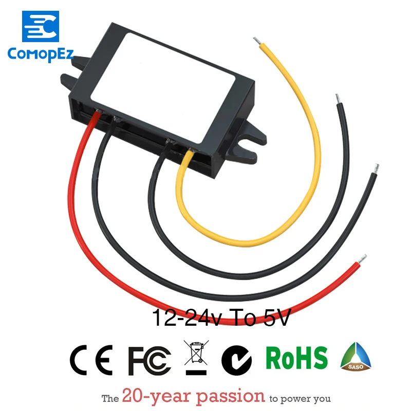 

DC-DC 12V/24V to 5V Buck Converter Step Down Module