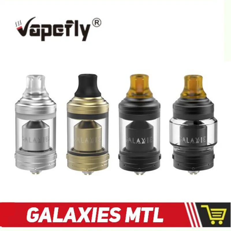 

Original Vapefly Galaxies MTL RTA Tank 2ml/3ml Atomizer Feature 8 Airflow Control w/ 5ml Bubble Glass Tube Vs Berserker MTL Tank