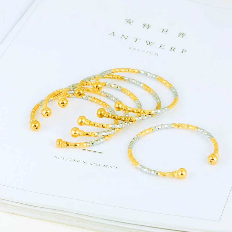 Золотые и серебряные браслеты для женщин для браслетов младенцев и браслеты для девочек и мальчиков подарок для детей милый желтый шар регулируемый стиль ювелирные изделия