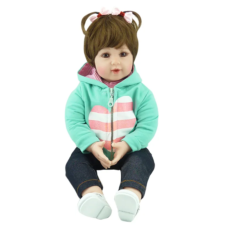 

New Arrival 50cm Silicone Vinyl Adora Lifelike 20" Toddler Baby Bonecas Girl Kid Doll Baby Reborn Silicone Toys For Children