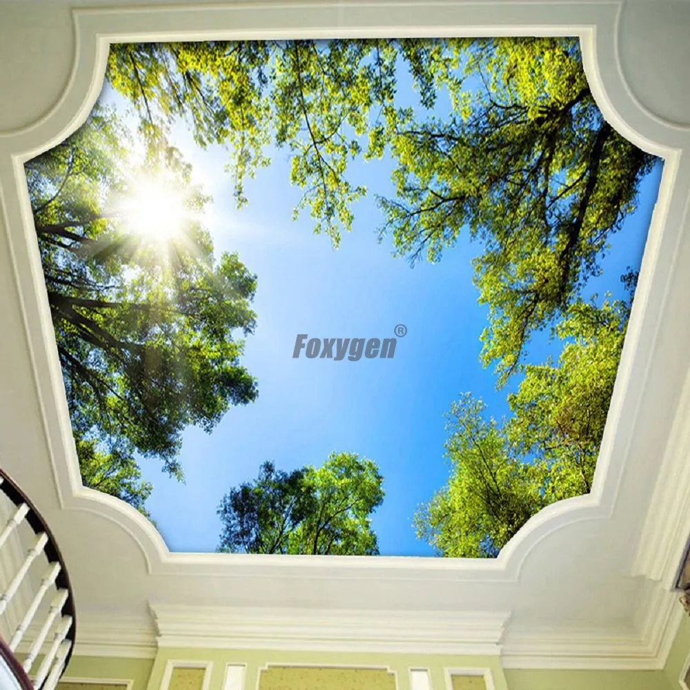 Foxygen типы ложных потолочных досок УФ Печатный ПВХ искусственный потолок|pvc|pvc ceiling