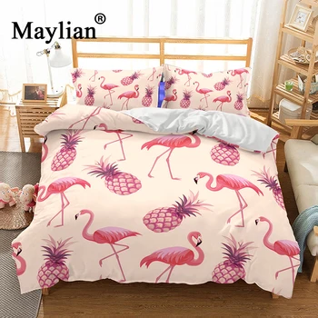 

3d Pineapple series Bedding Set Mandala Quilt Cover Peace Design Bed Set Bohemian a Mini Van Bedclothes 3pcs BE1117