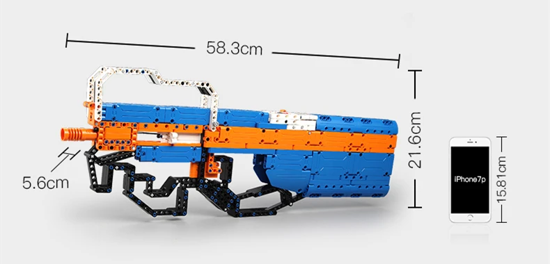 Конструктор армейский оружия ak47 P90 M1 M1887 игрушечный пистолет строительные блоки