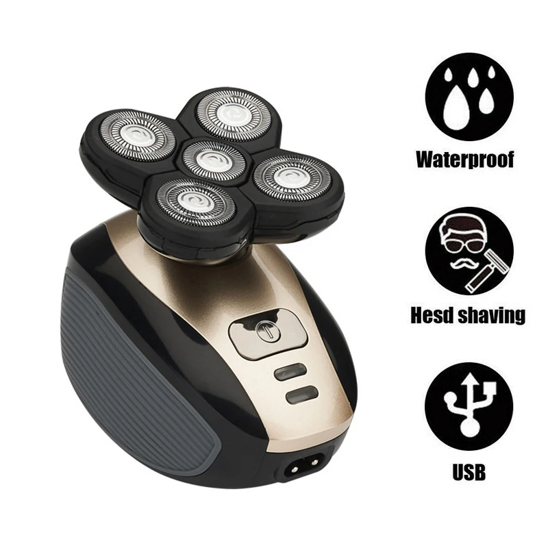 

Electric Shaver 5D Floating Heads Washable Beard Trimmer Razor Multifunction Hair Clipper Rechargeable Shaving Machine YF2019