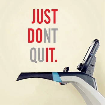 

"JUST DONT QUIT" Gym Workout Motivation Quote Words Vinyl Wall Art Sticker Wallpaper Mural Home Decoration JUST DO IT