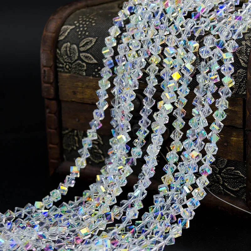 95 шт. белые Квадратные бусины 4 мм|beads for diy|beads loosebeads charms |