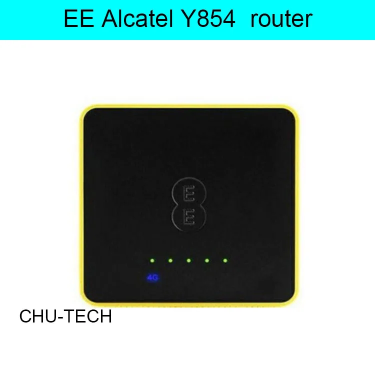 Открыл EE Alcatel y854 4 г мобильного широкополосного доступа Wi-Fi черный/желтый маршрутизатор fdd800/1800/2600 мГц 3G UMTS PK Y800 y855
