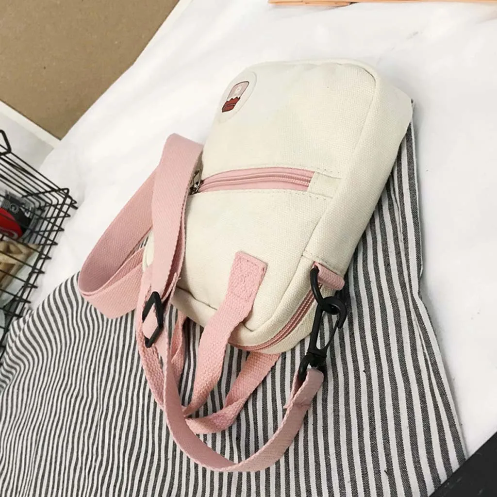 Женские холщовые сумки, Корейская мини Студенческая упаковка для мобильного телефона, простые маленькие сумки через плечо, повседневная женская сумка на плечо с клапаном